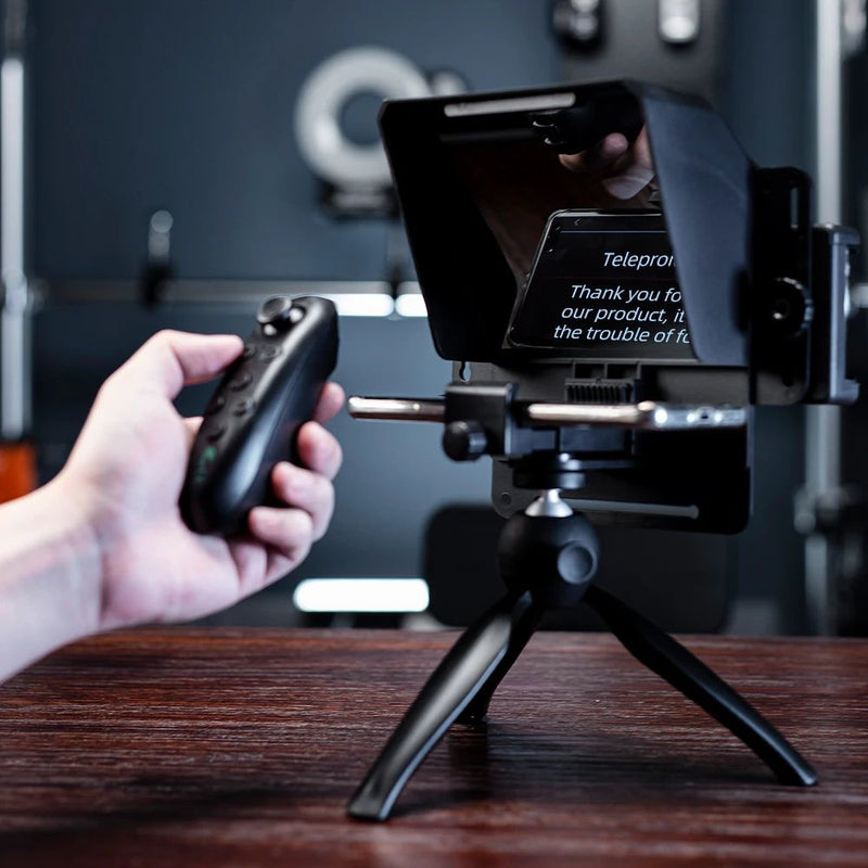 ProPrompt - Teleprompter para Smartphones e DSLRs com Controle Remoto