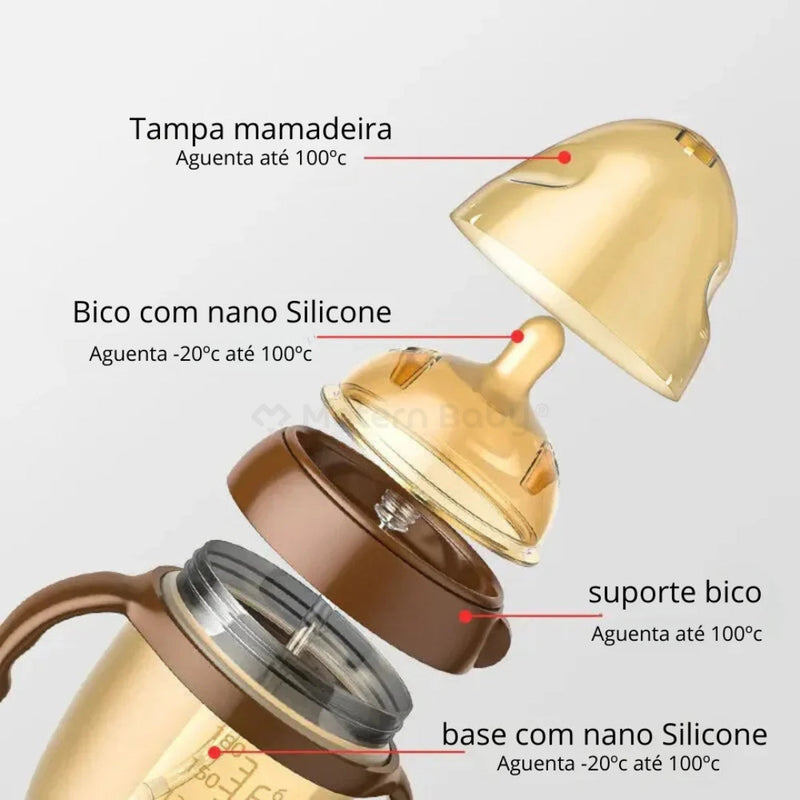 Mamadeira MamiTeta 100% de Silicone • Livre de BPA