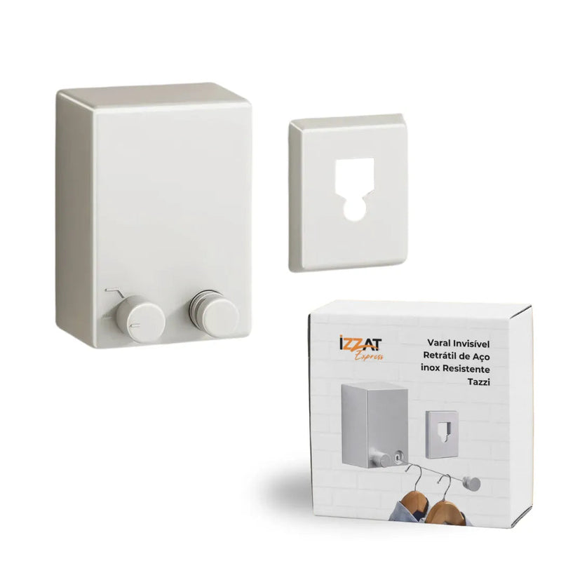 Varal Invisível Retrátil de Aço inox - Tazzi 🔥 QUEIMA DE ESTOQUE VERÃO