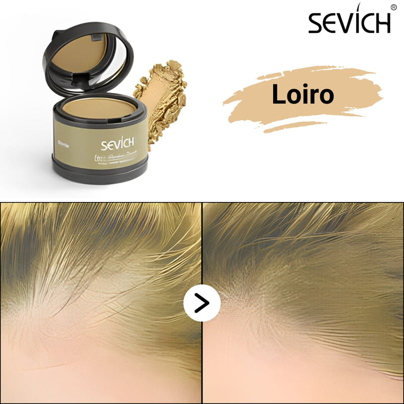 Pó Maquiagem p/ Cabelo a prova D'água - SEVÍCH ✅