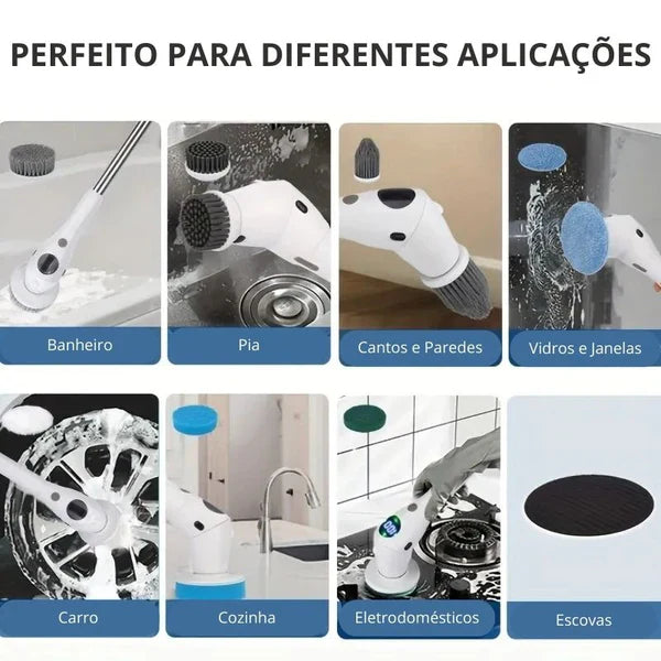 SuperClean Esfregão Elétrico 9 em 1