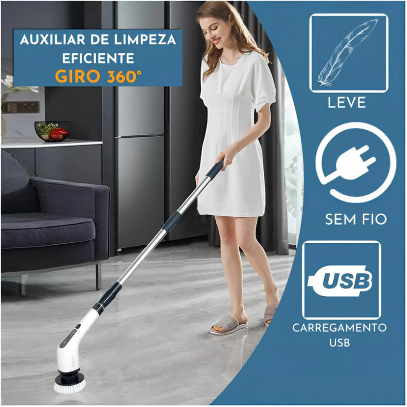 SuperClean Esfregão Elétrico 9 em 1
