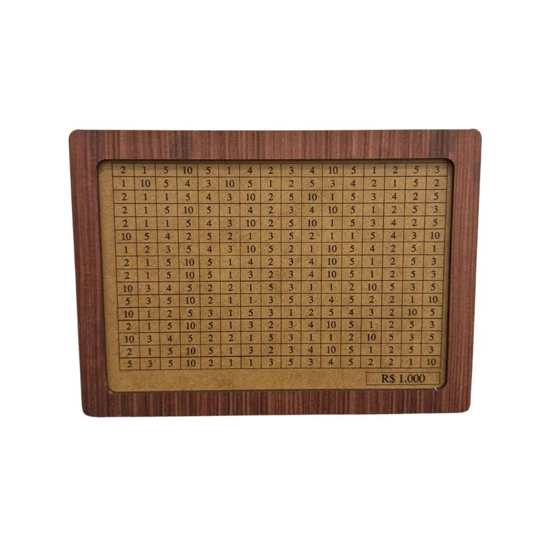 WoodBox Decorativo - Guarde dinheiro usando o método japonês