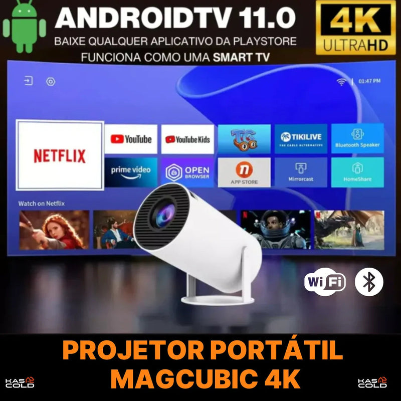 Projetor Portátil MagCubic 4K