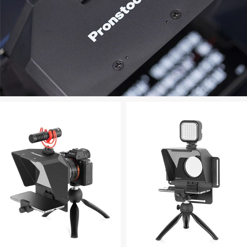 ProPrompt - Teleprompter para Smartphones e DSLRs com Controle Remoto