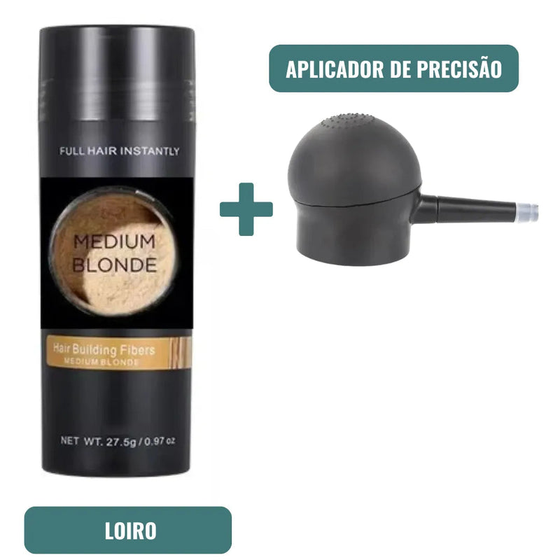 Fibra Capilar de Queratina Instantânea - Cabelos Mais Cheios em Segundos