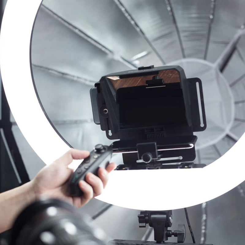 ProPrompt - Teleprompter para Smartphones e DSLRs com Controle Remoto