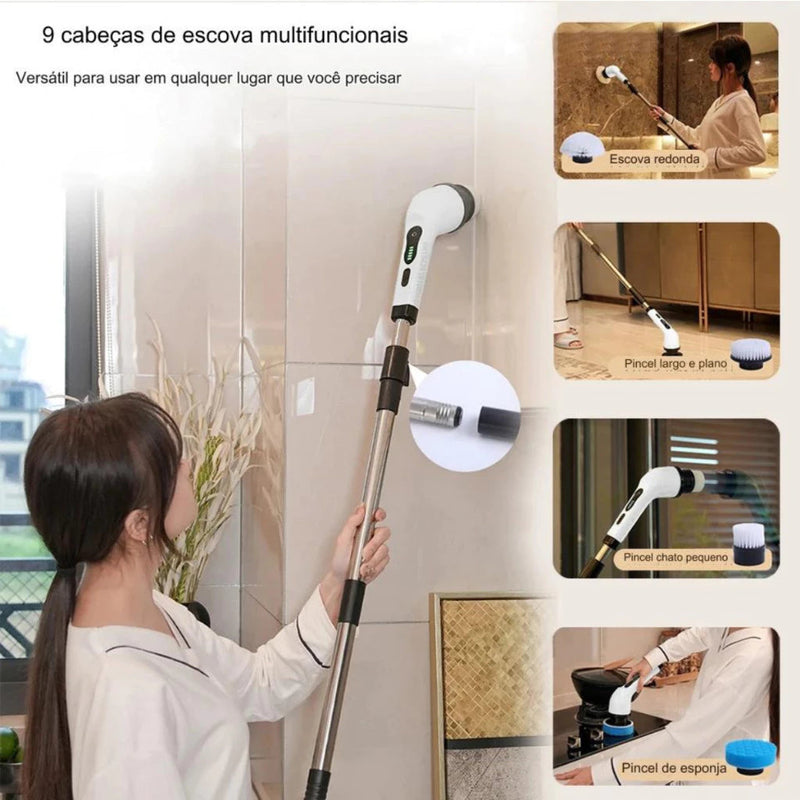 SuperClean Esfregão Elétrico 9 em 1