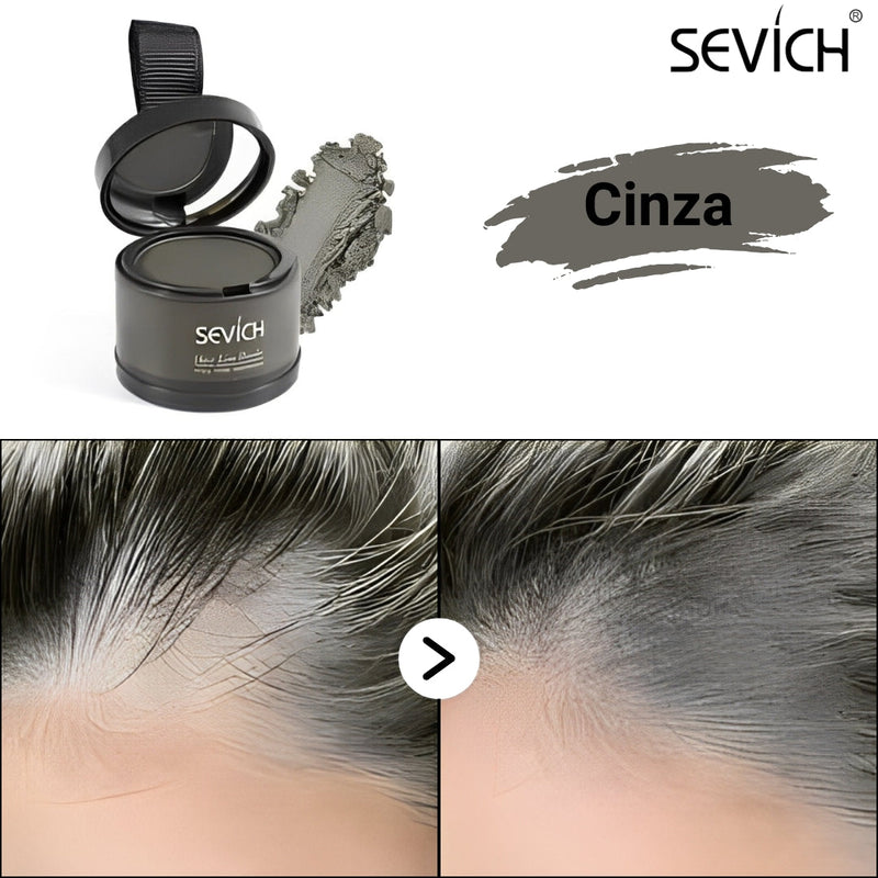 Pó Maquiagem p/ Cabelo a prova D'água - SEVÍCH ✅