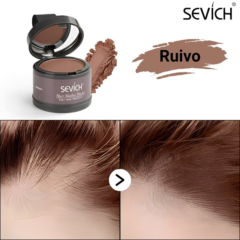 Pó Maquiagem p/ Cabelo a prova D'água - SEVÍCH ✅