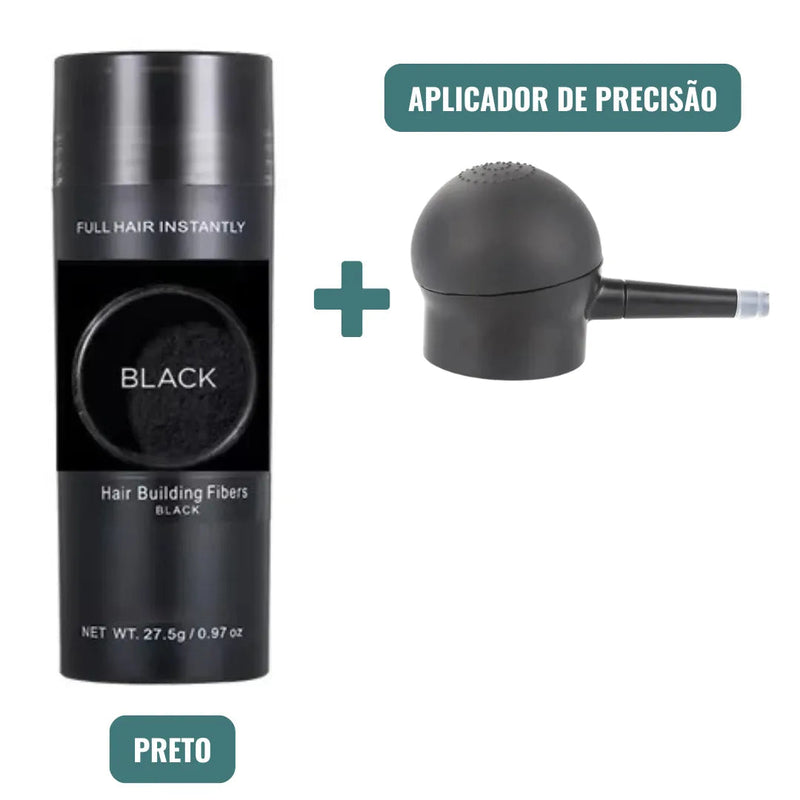 Fibra Capilar de Queratina Instantânea - Cabelos Mais Cheios em Segundos